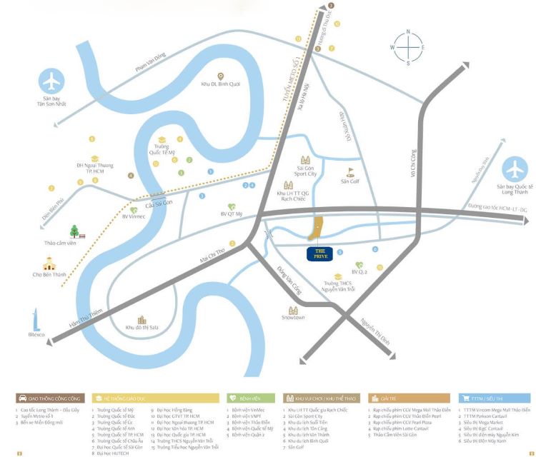 Vị trí The Privé