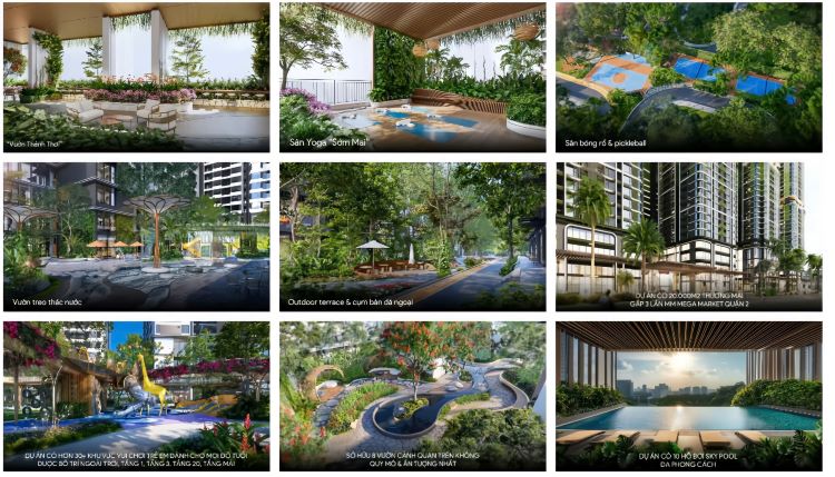 Tiện ích nội khu nổi bật của dự án La Pura