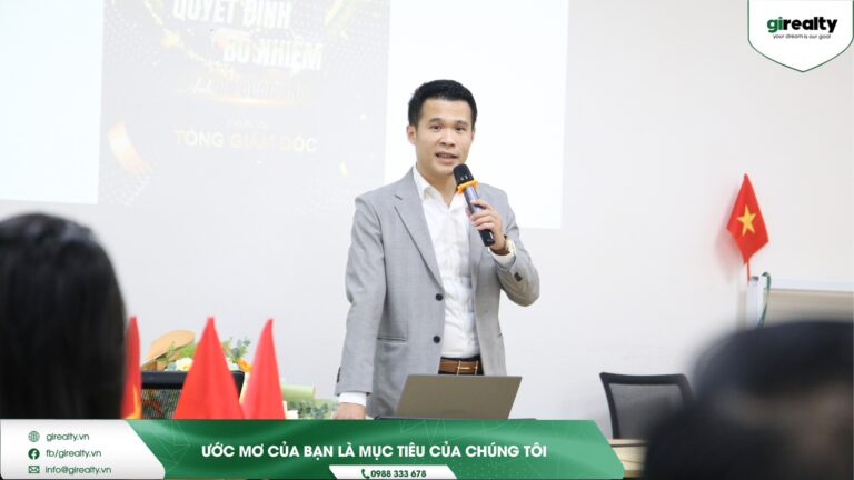 Sinh hoạt đầu tuần tại GI Realty – Bổ Nhiệm Tân Tổng Giám Đốc